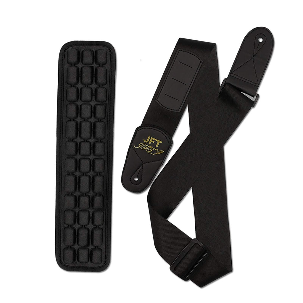 Padded Wide Guitar Straps, electric Bass Guitar Strap with 3.3" Wide Waves Shoulder Pad For Premium Electric,Acoustic & Bass Guitar,Adjustable Length From 35.5" To 56"