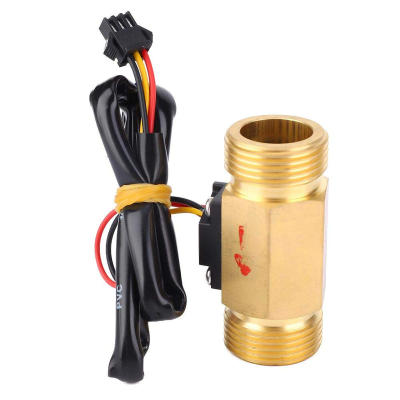 Flow Meter Controller,G3/4 Male-Male Hall Effect Sensor Switch,Water Flowmeter Counter Flow Sensor Rate Meter,1~30L/min