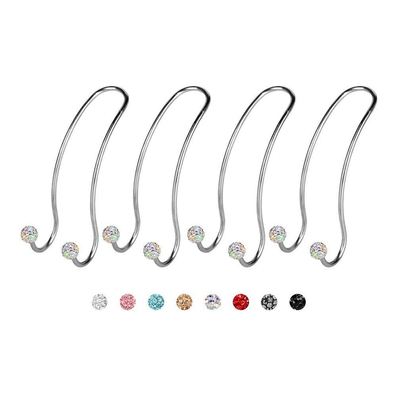 SAVORI Auto Hooks Bling Car Hangers Organizer Seat Headrest Hooks Strong and Durable Backseat Hanger Storage Universal for SUV Truck Vehicle 4 Pack (AB) AB