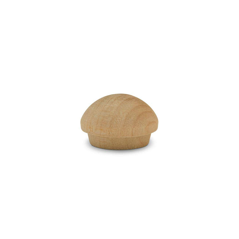 Wood Hole Plugs 1/2 inch, Pack of 100 Maple Button Top Wood Plugs for Screw Holes, by Woodpeckers