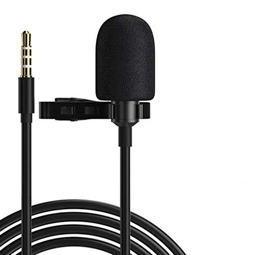 [AUSTRALIA] - Lavalier Lapel Microphone Live Broadcast Mic with Easy Clip On System Perfect for Recording YouTube/Interview/Video Conference/Podcast/Voice Dictation/ASMR/Smartphones/Vlogging 