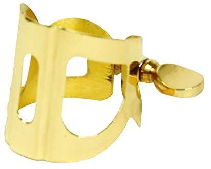Jiayouy Sax Metal Ligature Alto Saxophone Mouthpiece Ligature - Gold