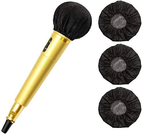 Disposable Microphone Cover,Karaoke Mic Cover,Non-Woven Handheld Microphone Windscreen Protective Cap,Universal Small Mic Covers Replacement WindScreen