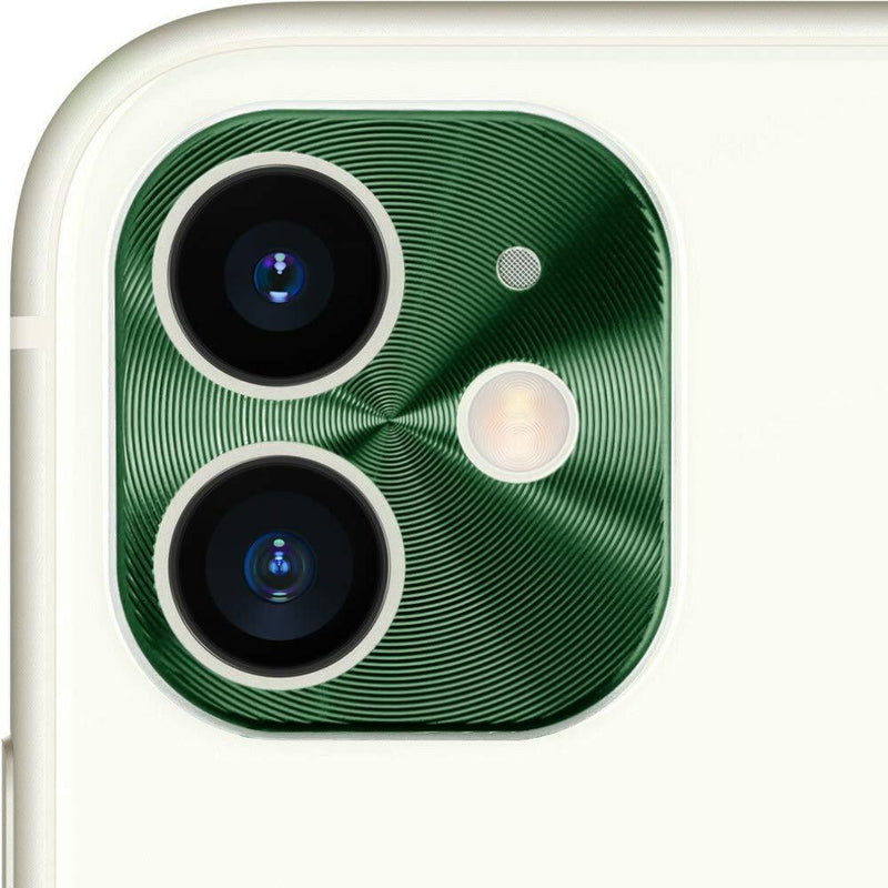 Lens Cover, V-8 Protector Cover for iPhone 11 6.1" Ultra Thin Aluminum Alloy, Lightweight, Scratch-Resistant Plate Panel Back Rear Camera Lens Cap Protective Shield Cap (Green)