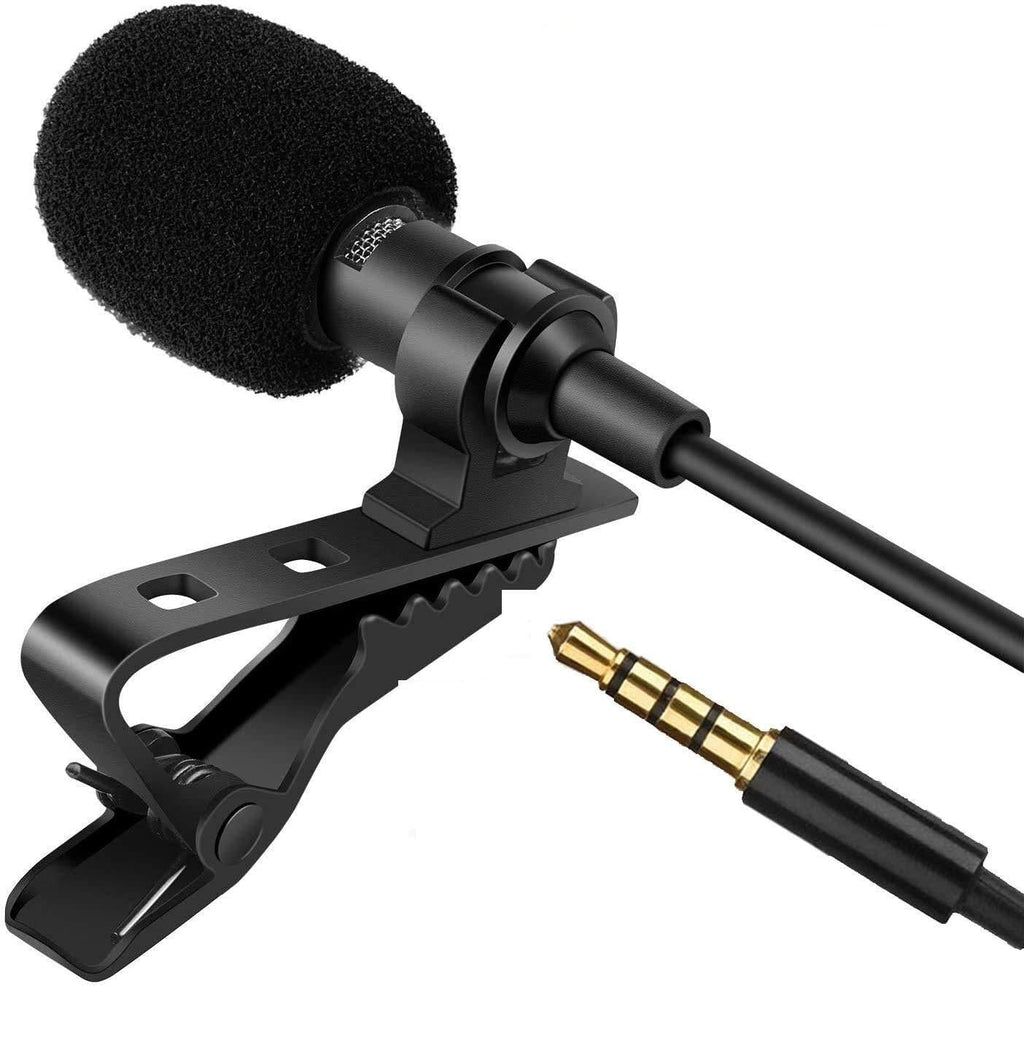 [AUSTRALIA] - Onepeace Professional Lavalier Lapel 3.5mm Microphone (5FT) Omnidirectional Condenser Mic for iPhone Android Smartphone and Computer, Recording Mic for YouTube,Interview,Video, Game 