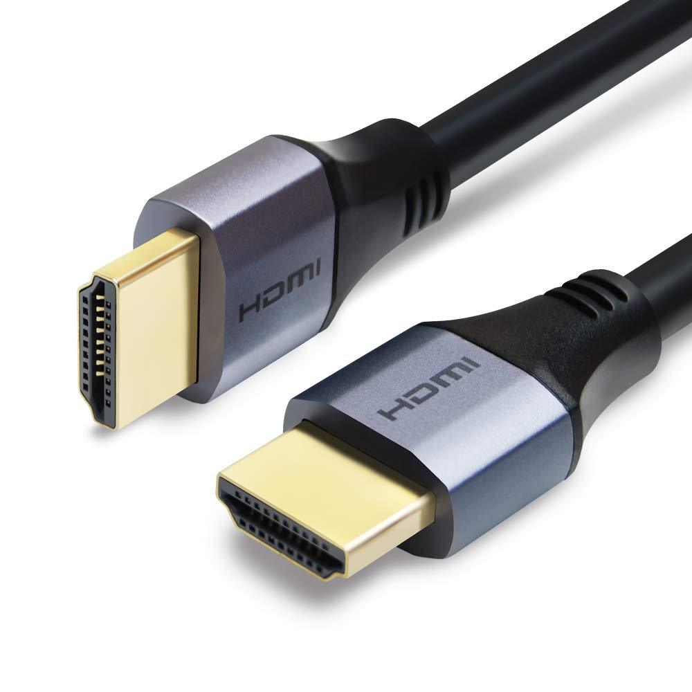 HDMI Cable 6.6ft, 8K High Speed 48Gbps HDMI 2.1 Cable 100% Real 8K@60Hz Quality, Supports 8K, 4K, 10K, 2K, HD UHD, Dynamic HDR, 3D, HDCP 2.2, 4:4:4, eARC, Shielded Ultra HD HDMI 2.1 Cord (6.6 Feet) 8K-6.6FT