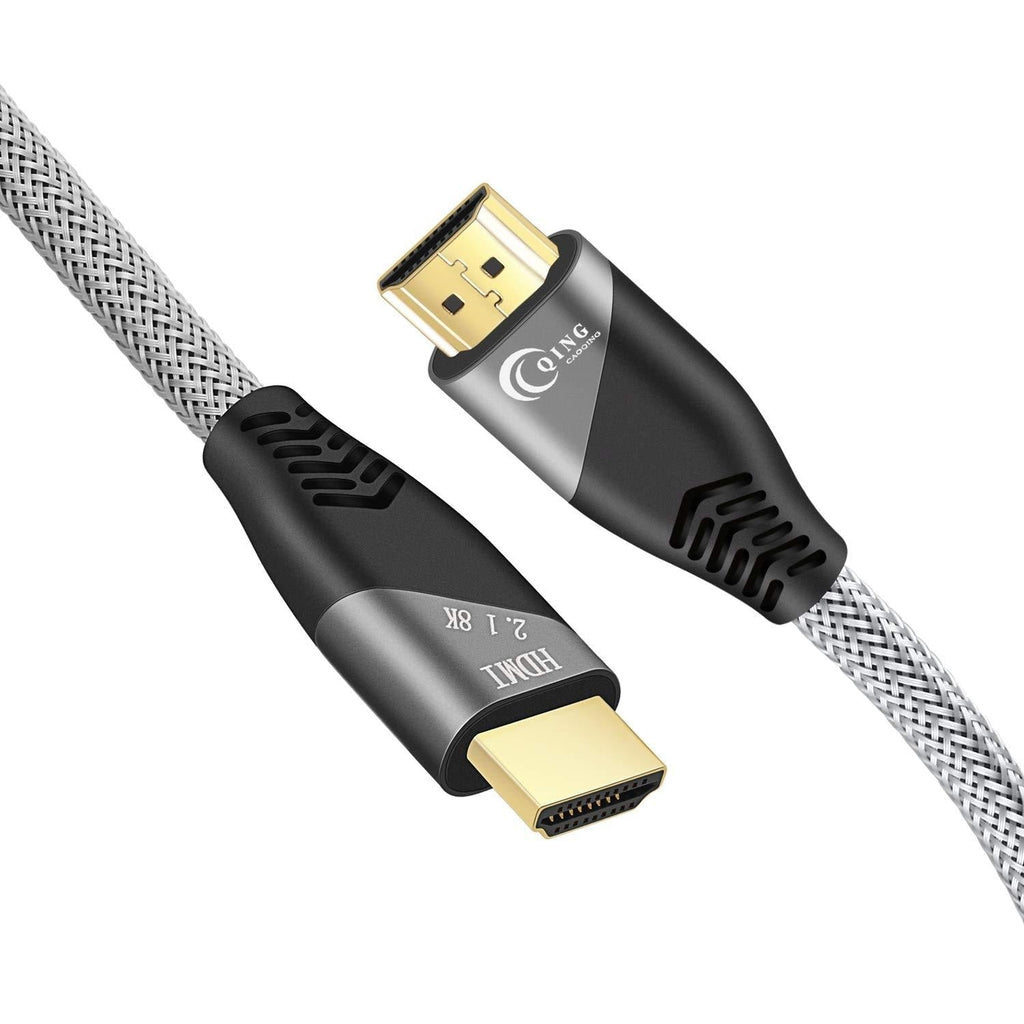 QING CAOQING 8k HDMI Cable 10 FT, High Speed HDMI Cable Support 48Gbps, 8K(7680x4320)@60Hz, Dynamic HDR, Dolby Vision, eARC 3M