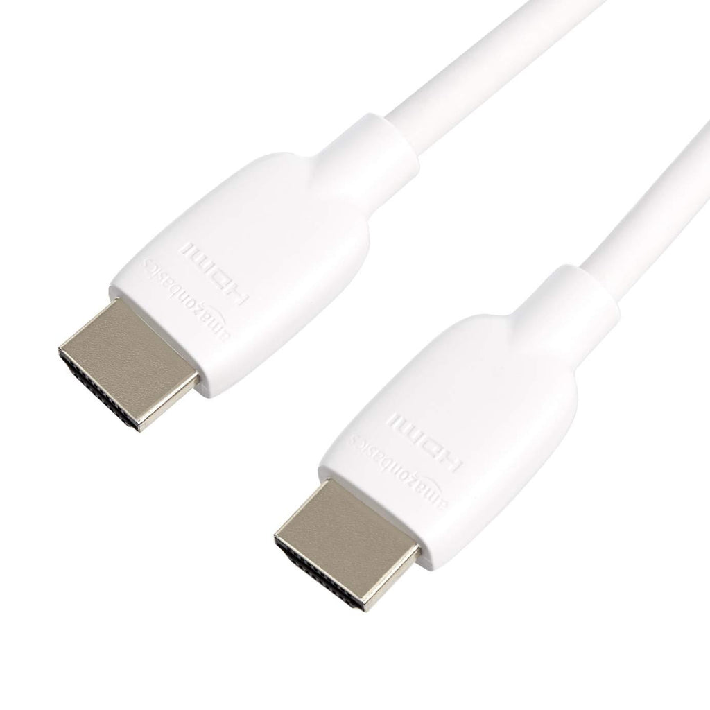 AmazonBasics 48Gbps High-Speed 8K HDMI Cable, White - 6 Feet