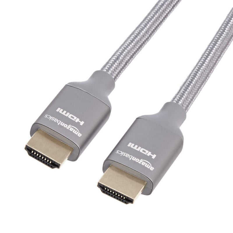 AmazonBasics 48Gbps High-Speed 8K HDMI Cable, Dark Gray - 6 Feet