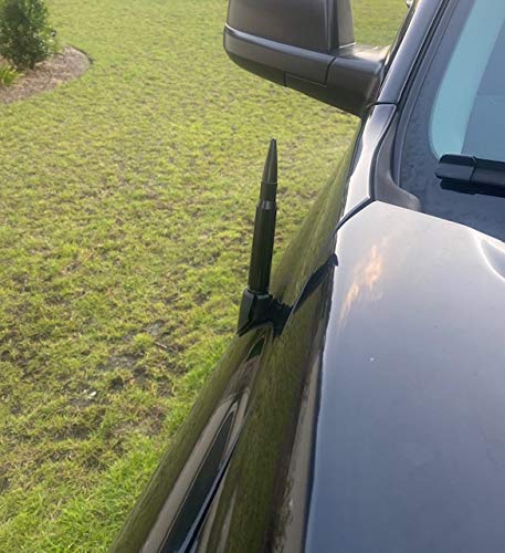 Bullet Style 50 Caliber Antenna Mast Black for Dodge RAM 1500 2002-2008