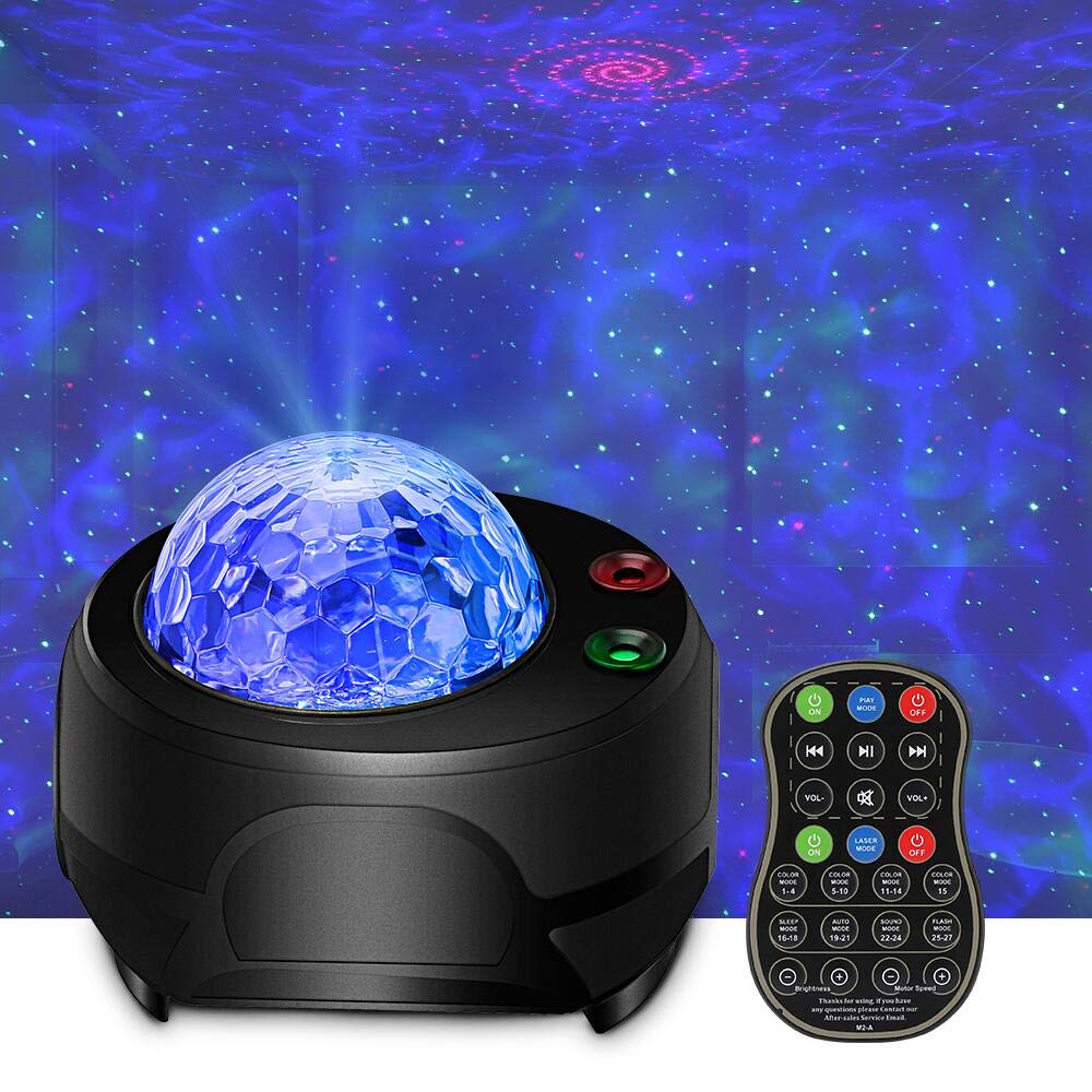[AUSTRALIA] - IROO Galaxy Projector, Star Light Projector For bedroom 4 in 1 Ocean Wave Projector with Bluetooth Music Speaker for Baby Kids Bedroom/Party Decoration/Home Theatre/Night Light Ambiance 