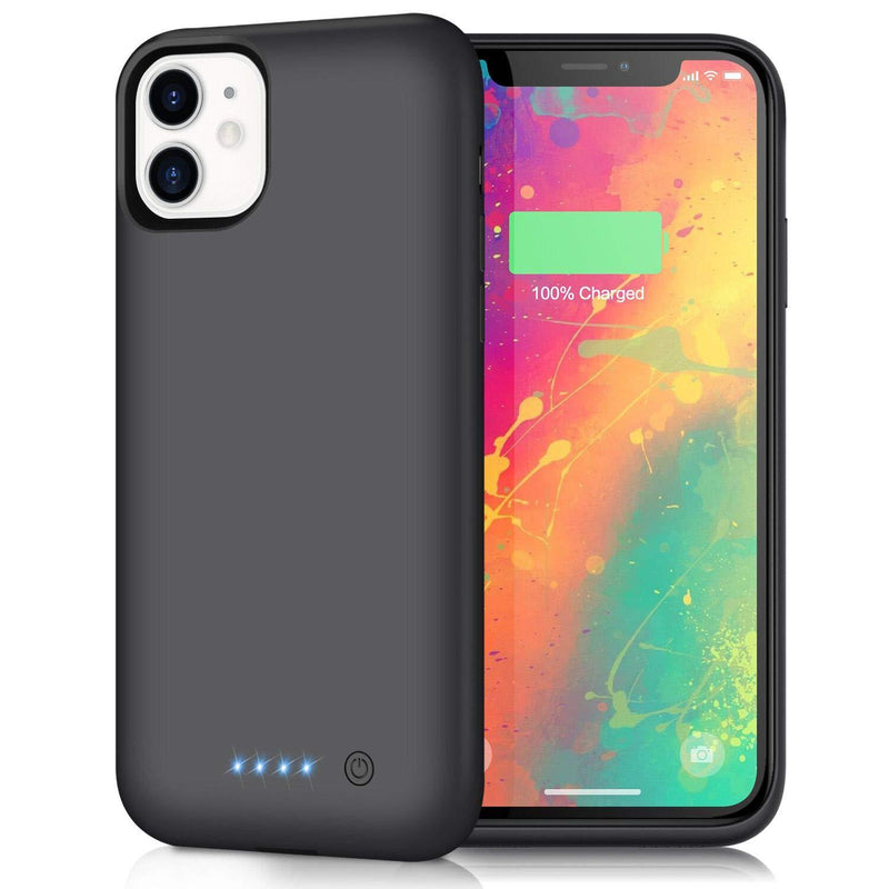 AONIMI Battery Case for iPhone 11, Newest [6800mAh] Portable Charging Case Rechargeable External Battery Pack Protective Extended Battery Backup Charger Case for iPhone 11 (6.1 inch)