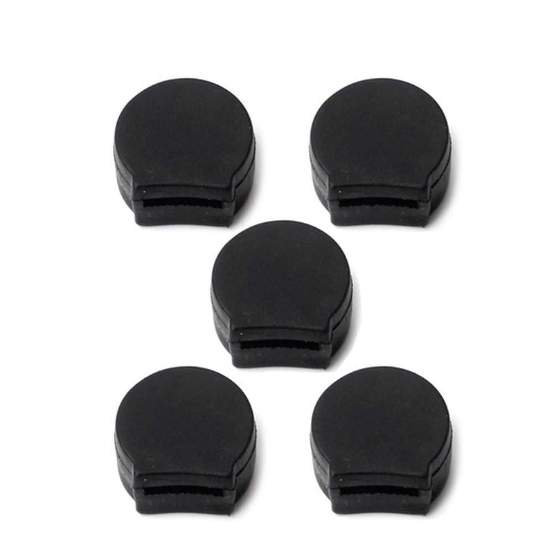 5 Pieces Rubber Clarinet Thumb Rest Cushion Protector Fit for Most Clarinet, Black