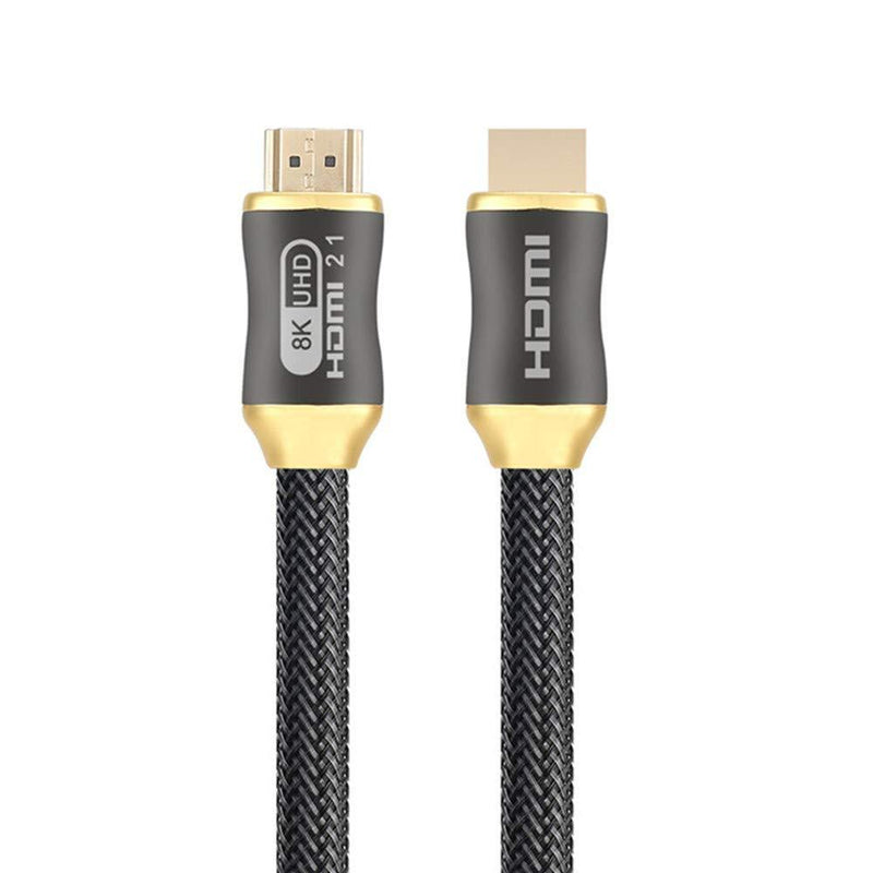 8K HDMI Cable 6.6ft/200cm 100% Real 8K Ultra High Speed HDMI 2.1 Cable 48Gbps 8K@60Hz 4K@144Hz 7680P Dol-by Vision HDCP 2.2 4:4:4 HDR eARC Compatible with UHD QLED TV PS 5 4 3 Xbox Series (6.6ft)
