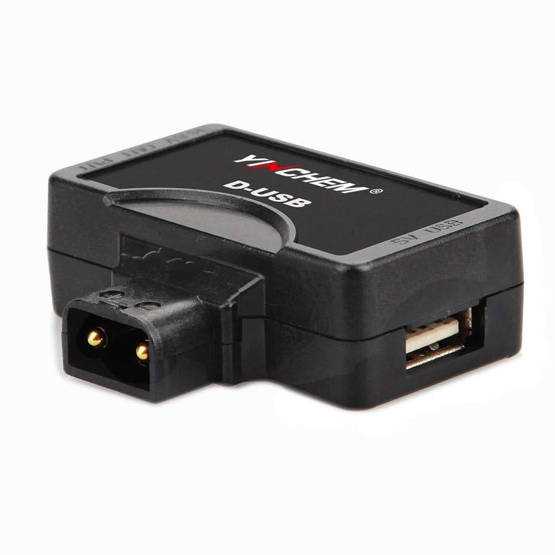 YINCHEM Male D-Tap to 5V USB & Female D-Tap Power Adapter Connector For Anton/Sony V-mount Camera Battery