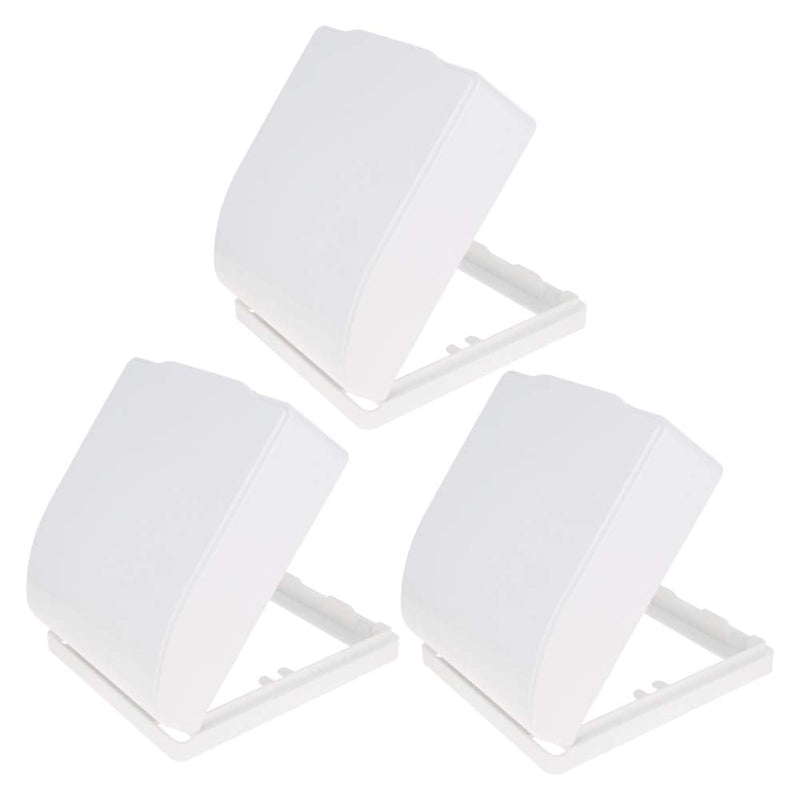 Fielect Weatherproof in Use Outlet Cover Plug Receptacle Protector for Retrofit Siding Construction White 86 Type 98x110x43mm 3Pcs 3 Pcs 86 Type 89x92mm