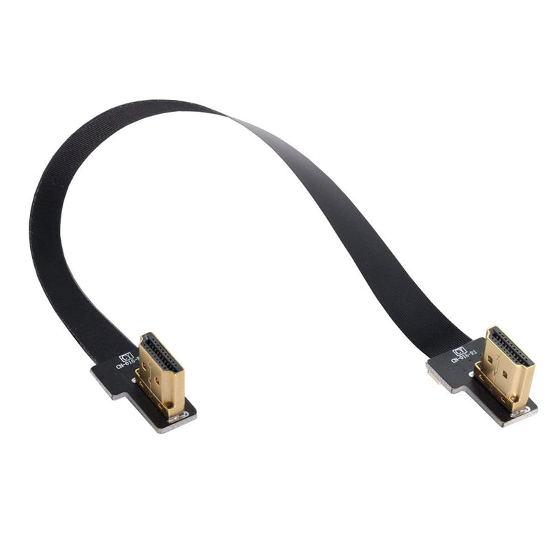 [AUSTRALIA] - Xiwai CYFPV Dual 90 Degree Right Angled HDMI Type A Male to Male HDTV FPC Flat Cable for FPV HDTV Multicopter Aerial Photography (0.8M) 