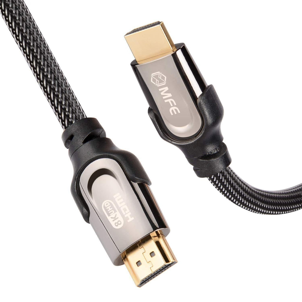MFE HDMI 2.1 Cable, 48Gbps High Speed HDMI Cable 2.1 Version, Support 4K 8K 120Hz Dynamic HDR eARC Dolby Atmos VRR Dolby Vision, PS5, Xbox Series X/S, RTX3080 / 3090, Samsung TV, Nylon Braided, 6.5ft