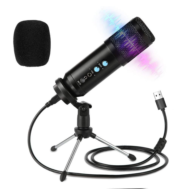 [AUSTRALIA] - USB Microphone,Podcast Multipurpose Condenser Microphones for Computer,Laptop,Plug&Play Microphone with Desktop Stand for Gaming,Recording,Broadcasting,Meeting,Voice Overs and Streaming 