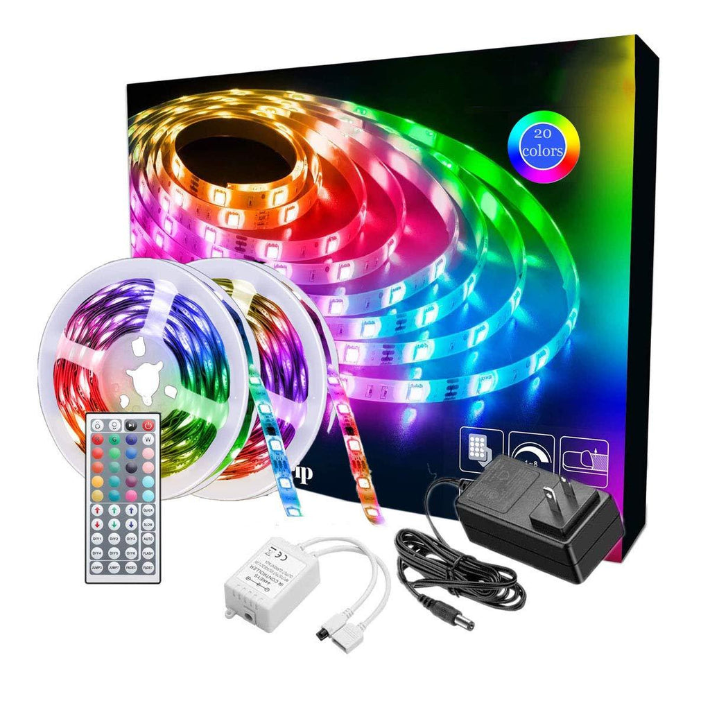 [AUSTRALIA] - LED Strip Lights, 32.8ft 10m RGB LED Light Strip Color Changing LED Strip Lights 5050 LED Tape Lights for TV, Bedroom, Party and Home Decoration Waterproof 