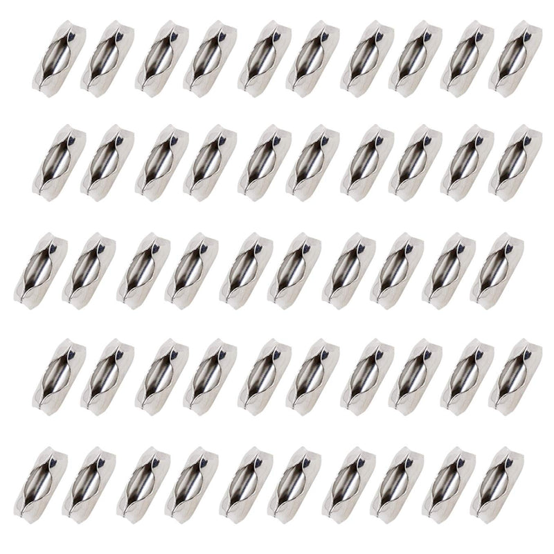 Ball Chain # 10 4.5mm connectors Stainless Steel 50 Count