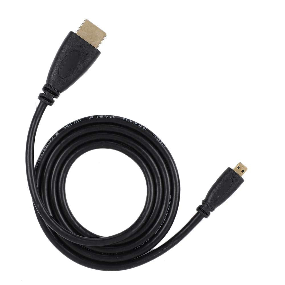 Yencoly Micro to HDMI HD Cable, Plug and Play HDMI Cable, for Raspberry Pi 4B(1 Meter) 1 meter