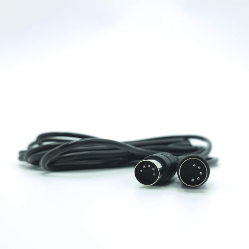 VARA 4 ft Black 5-Pin DIN to 5-Pin DIN MIDI Cable Compatible with Synthesizers, Electric Drums, Keyboards, Home Studio