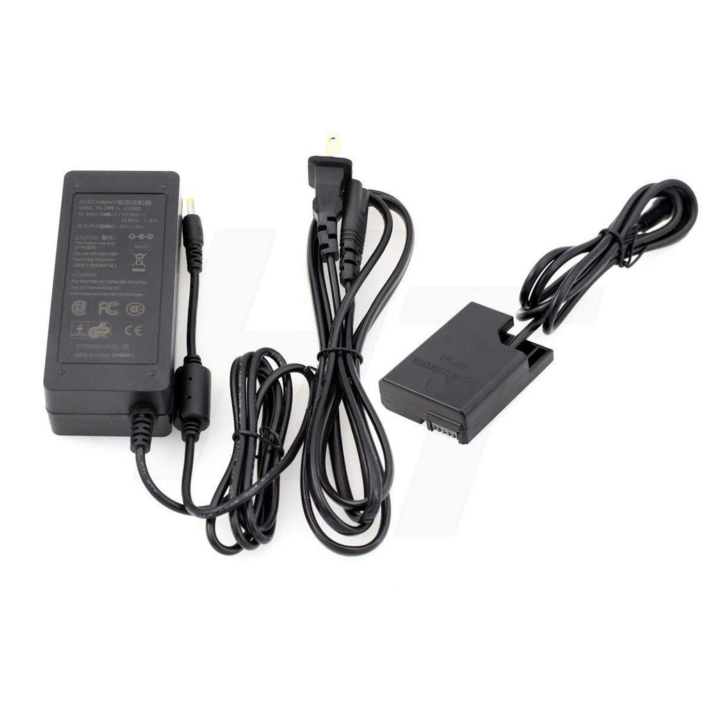 HangTon EP-5A DC Coupler EN-EL14 Dummy Battery and 9V 6A AC DC Power Supply Adapter for Nikon D3100, D3200, D3300, D5100, D5200, D5300, D5500 D5600 Camera EP-5A and Aadapter