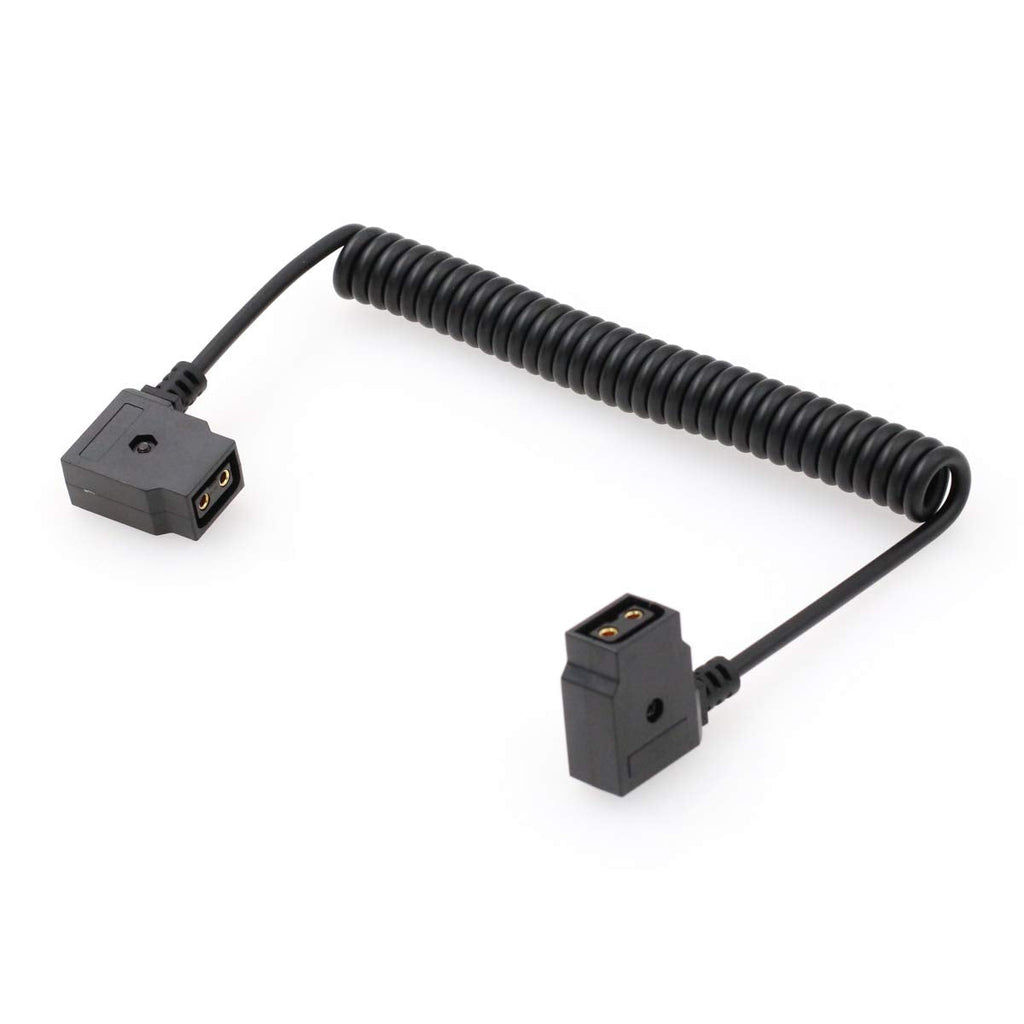 SZRMCC D Tap Female to Female Extension Adapter Coiled Cable for Anton-Bauer IDX Battery to ARRI Red Camera Photography Devices