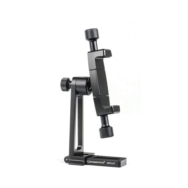 SUNWAYFOTO CPC-01 Mobile Phone Clamp Mount Cell Holder for Arca Swiss Tripod Smartphone Adapter
