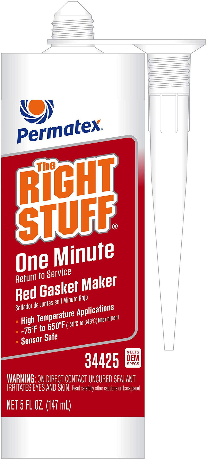 [AUSTRALIA] - Permatex Right Stuff Red High Temperature Gasket Maker 5 oz 