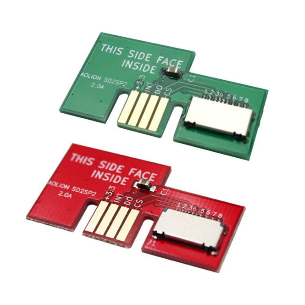 Wixine 2Pcs for Serial Port 2 SD2SP2 Micro SD Card TF Card Reader Accessories Spare Parts Red & Green