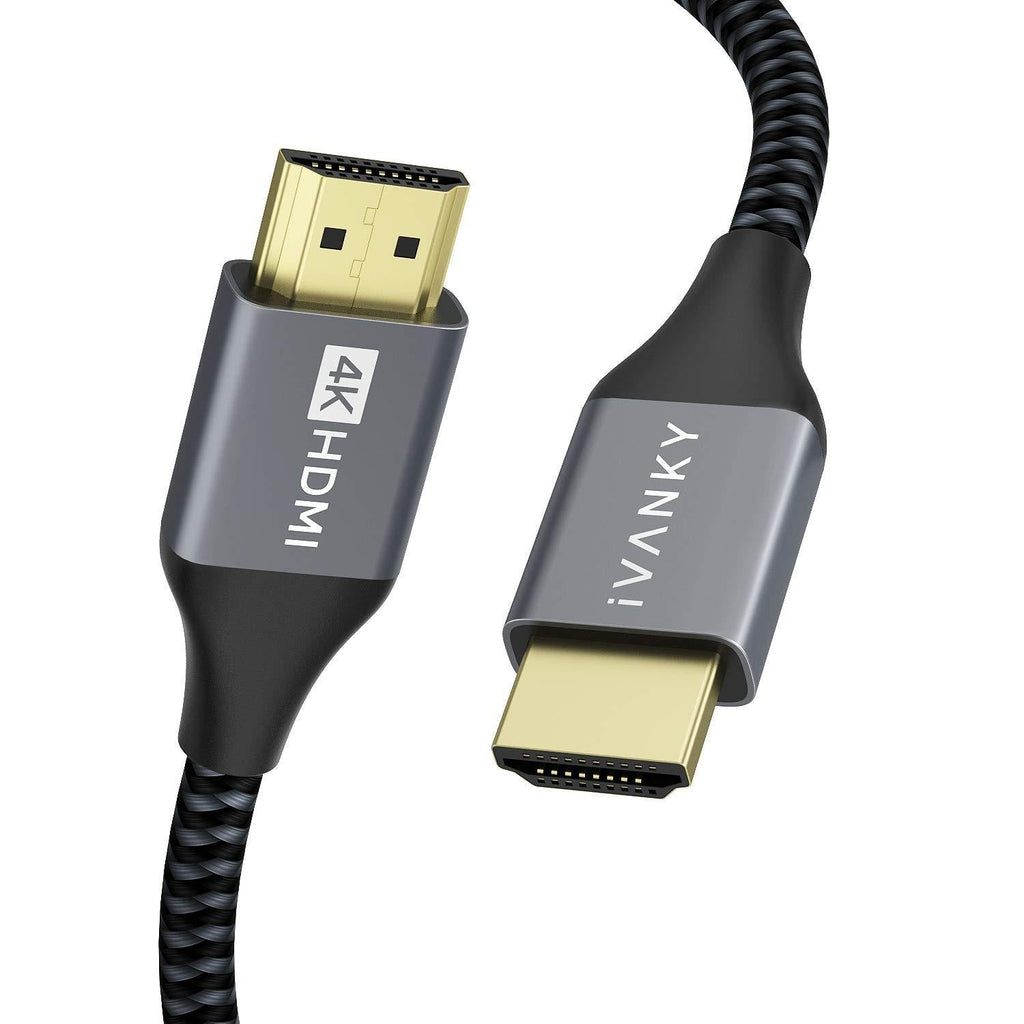 HDMI Cable 4K 3.3 ft, iVANKY High Speed 60Hz HDMI 2.0 Cable, 18 Gbps, 3840x2160p,3D,32AWG,HDCP 2.2, ARC, Dolby TrueHD,Compatible with Blu-ray Player, DVD Player, Fire TV,Ultra HD TV, Monitor,and More 3.3 ft