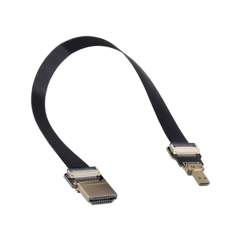 Xiwai CYFPV HDMI Male to Micro HDMI Male Extension FPC Flat Cable 1080P for FPV HDTV Multicopter Aerial Photography (0.8m) 80CM