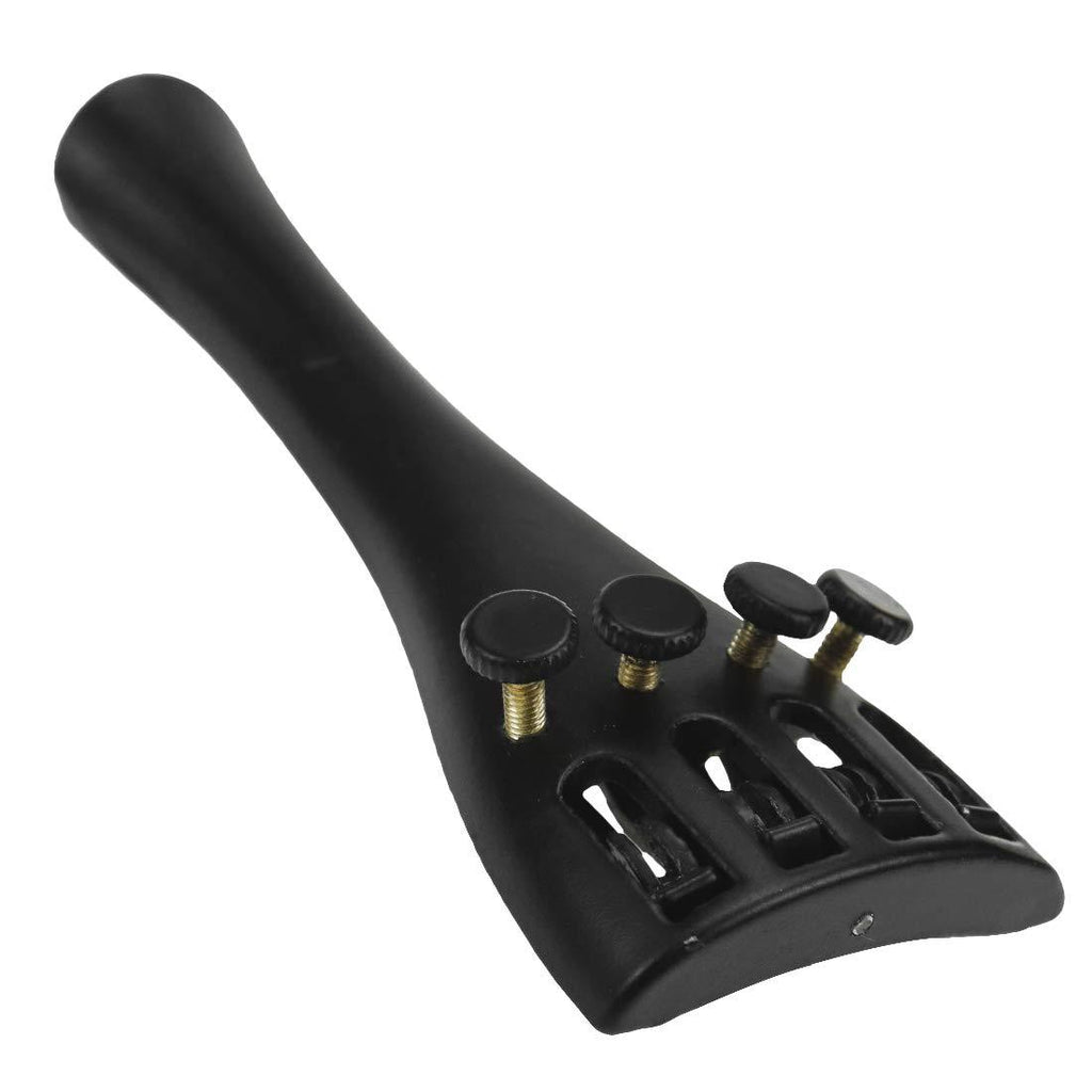 Yootop 1/4 Violin Tailpiece, Aluminum Alloy Violin Black Tail Piece Built with 4 Pcs Fine Tuners # 1/4