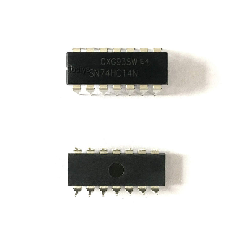 Todiys New 30Pcs for 74HC14 74HC14N SN74HC14N HD74HC14P MC74HC14AN DIP-14 Hex Schmitt Trigger Inverters IC Chip SN74HC14