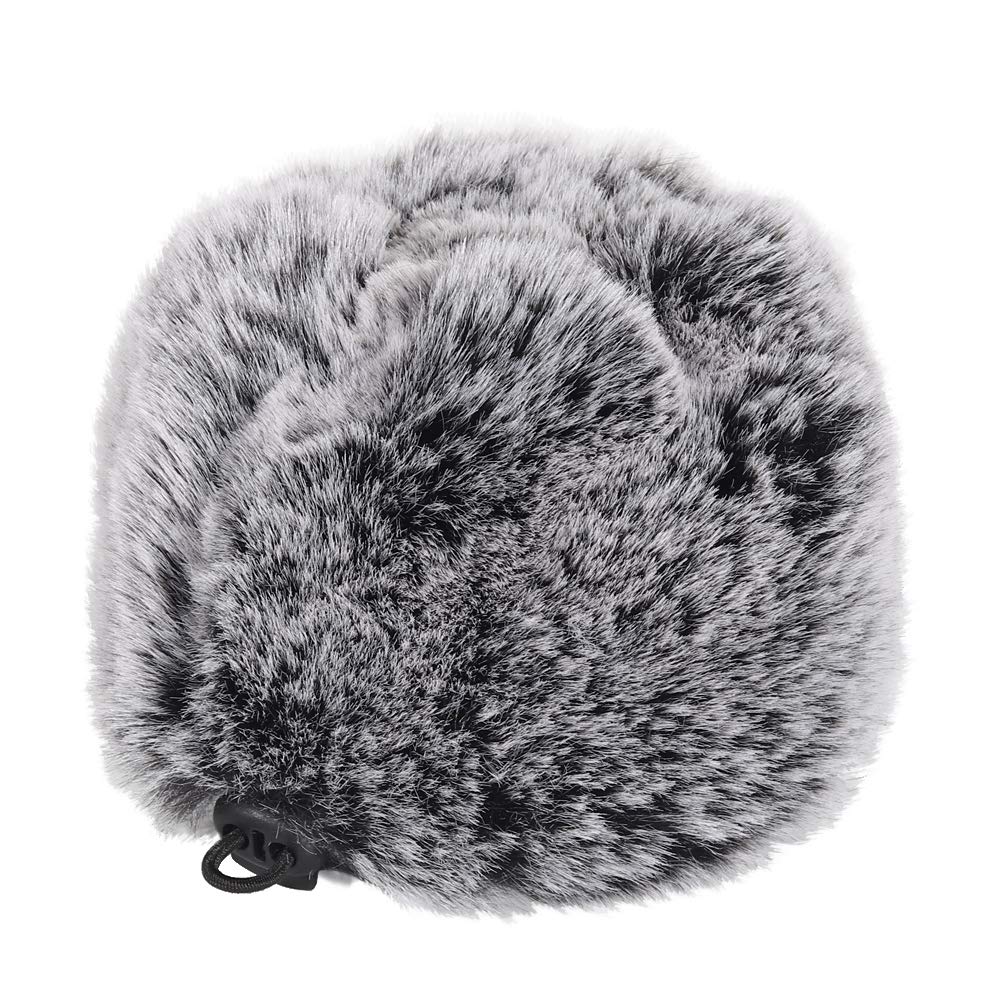 [AUSTRALIA] - Blue Yeti Microphone Furry Cover - Windscreen for Pop Filter (Black White) 