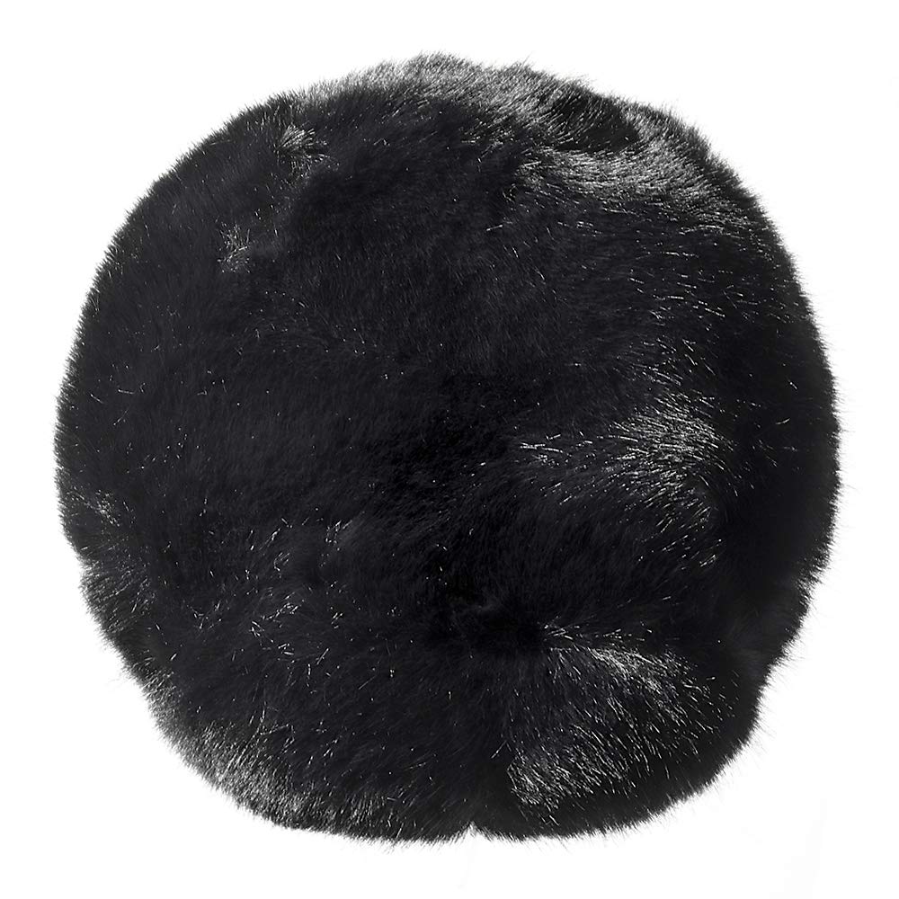 Blue Snowball Microphone Furry Cover - Windscreen Professional Pop Filter for Outdoor Recordings, Broadcasting, Singing（Black）