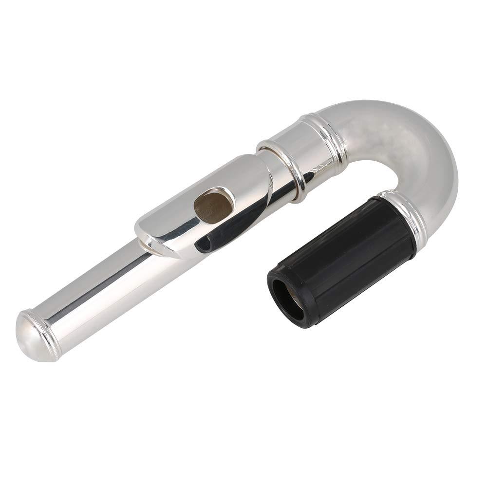 Silver-plated Flute Curved Head Joint for Classic Instrument Flute