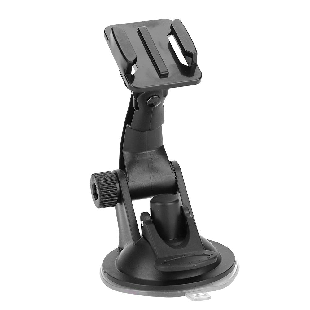 Suction Cup Mount Holder for Action Camera, Car Mount Holder with Fixing Clip for GoPro for SJCAM for Xiaoyi