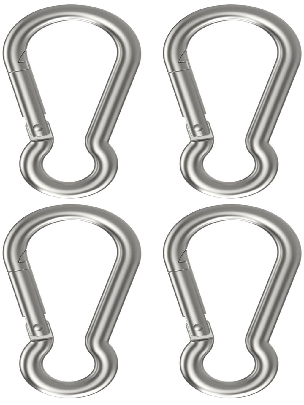 3 Inch Spring Snap Hook 304 Stainless Steel Quick Link Snap Hook Clips 4 Pcs
