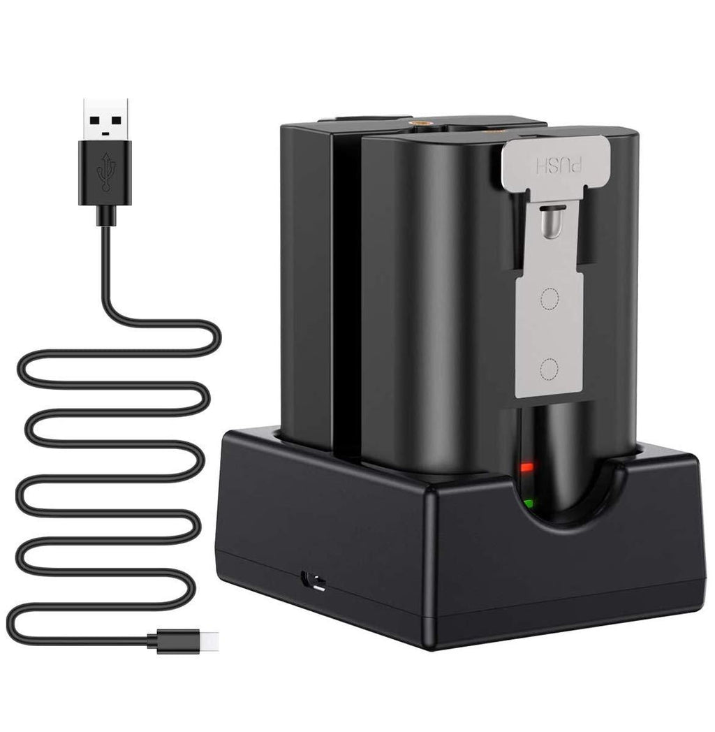 CAVN Charger Station Compatible with Ring Battery, Dual Port Charging Station Compatible with Ring Video Doorbell 2, Spotlight Cam Battery and Stick Up Cam Battery (Batteries NOT Included)