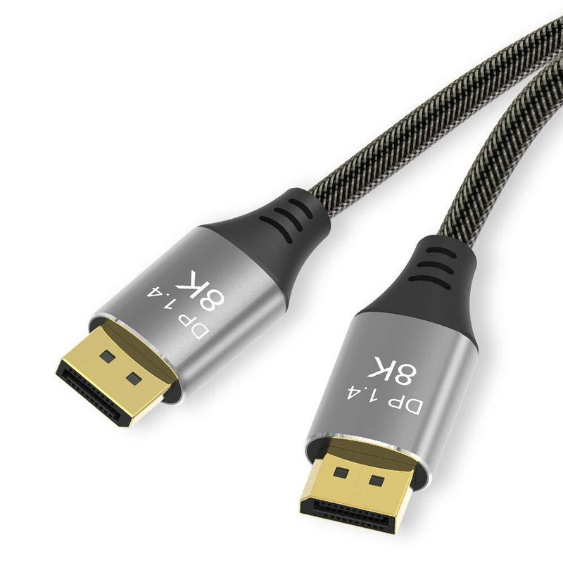 DisplayPort Cable 8K DP Cable 1.4 8K@60Hz 4K@144Hz Ultra High Speed DisplayPort to DisplayPort Cable 3.3ft
