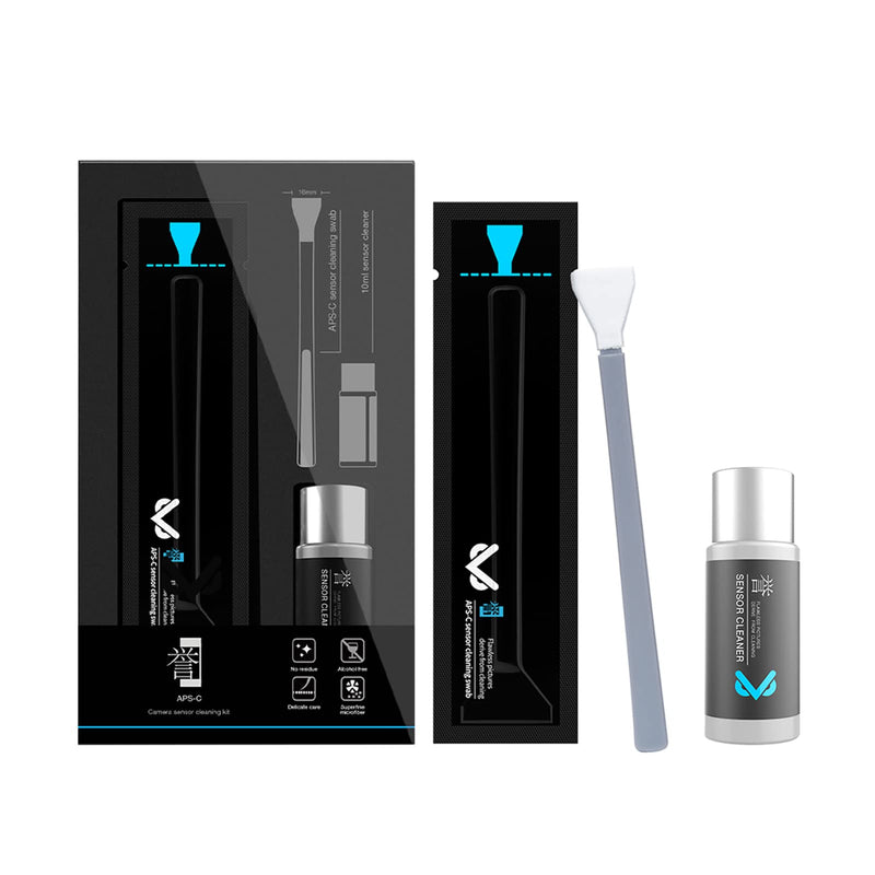 VSGO VS-S02-E APS-C Digital Camera Sensor Cleaning Kit Clean Swab × 10 with Sensor Cleaner Solution for Nikon Canon DSLR Cleaning