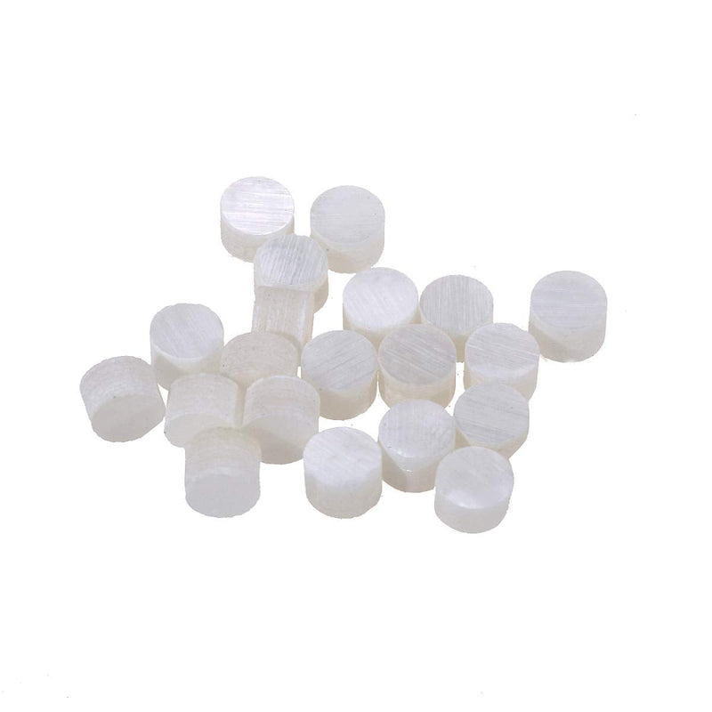 Musiclily Pro 3mm Natural Mother of Pearl Guitar Fretboard Inlay Dots, White Pearl (Set of 20)