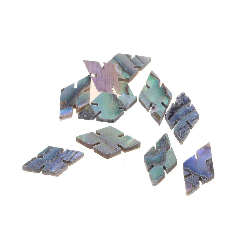 Musiclily Pro 11.5mm Natural Paua Abalone Shell Diamonds Snowflake Guitar Fretboard Inlay Dots (Set of 10)