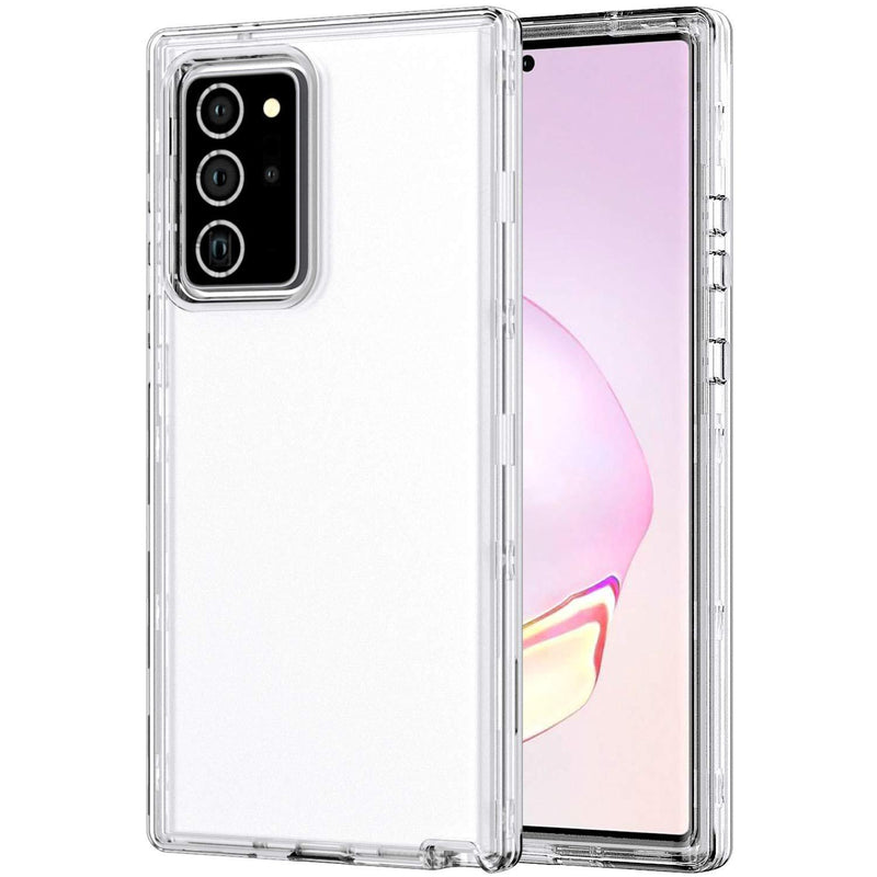 BAISRKE Clear Case Cover for Galaxy Note 20 Ultra Heavy Duty Hybrid 3-Layer Full-Body Protect Case Soft TPU & Hard Plastic Back Cover for Samsung Galaxy Note 20 Ultra (2020)