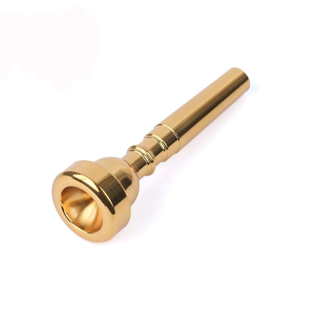 Trumpet Mouthpiece 7C Instruments Mouthpiece For Embouchure Made of Brass Gold Plate Compatible with Yamaha Bach Conn King Musical Instruments For Beginners and Professional Players