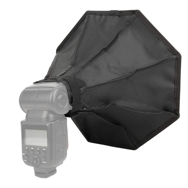 Bindpo Flash Softbox, 30x30cm Folding Speedlight Softbox Diffuser Cover Universal for Canon for Nikon for Sony DSLR Camera