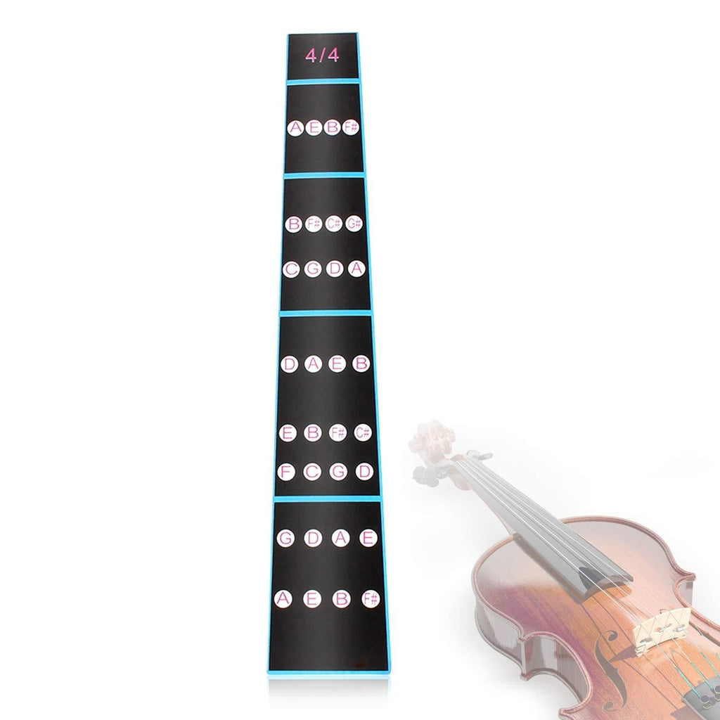 Yosoo Health Gear Violin Fiddle Finger Sticker, Removable 4/4 Violin Finger Fingerboard Fretboard Sticker for Beginners Practice